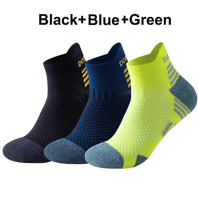 3/1Pairs Sport Compression Ankle Socks Men Women Professional Low Cut Fitness Marathon Running Outdoor Deodorant Breathable Sox GlowCart