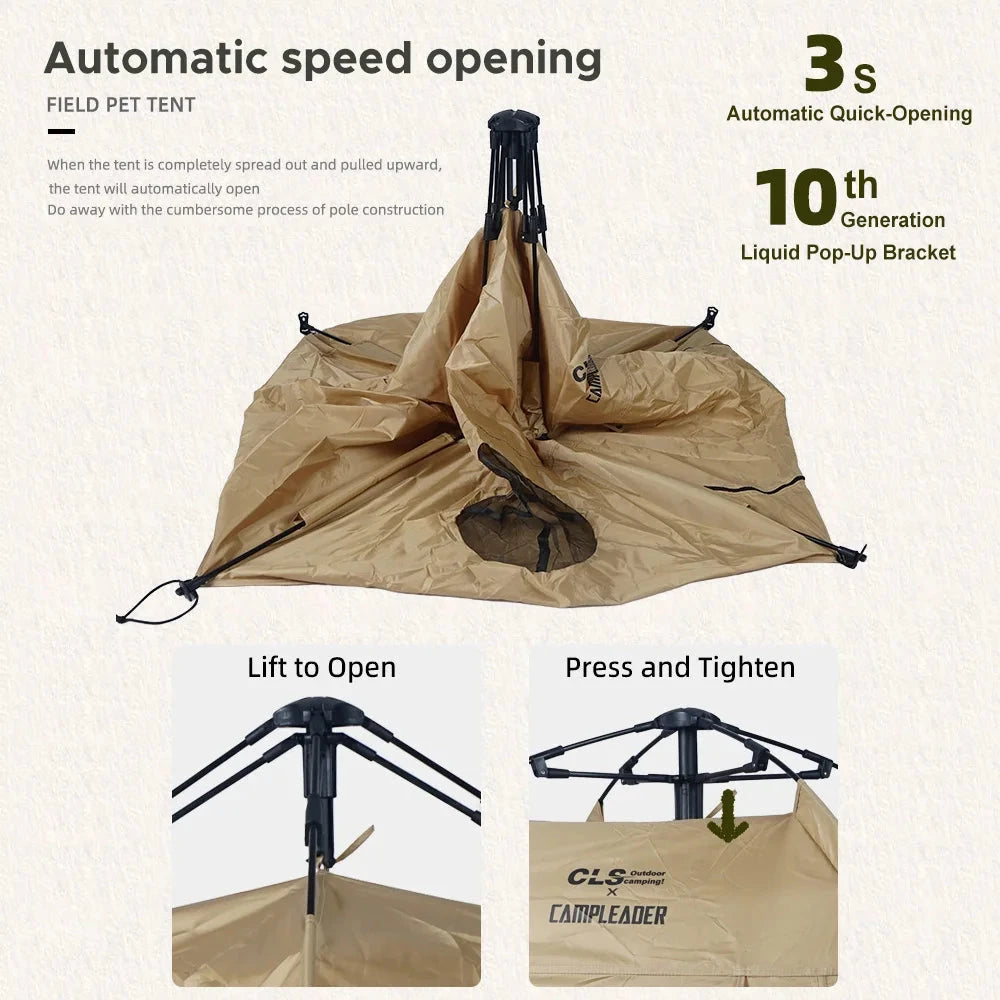 Portable Pet Tent Foldable Pet Playpen for Dogs and Cats GlowCart