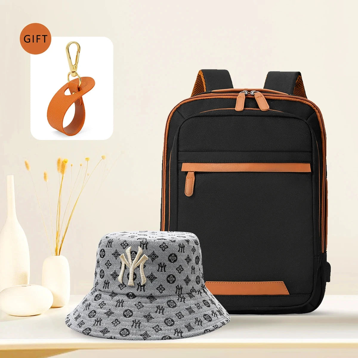 High-Quality USB Rechargeable Backpack Men's Waterproof Bag GlowCart