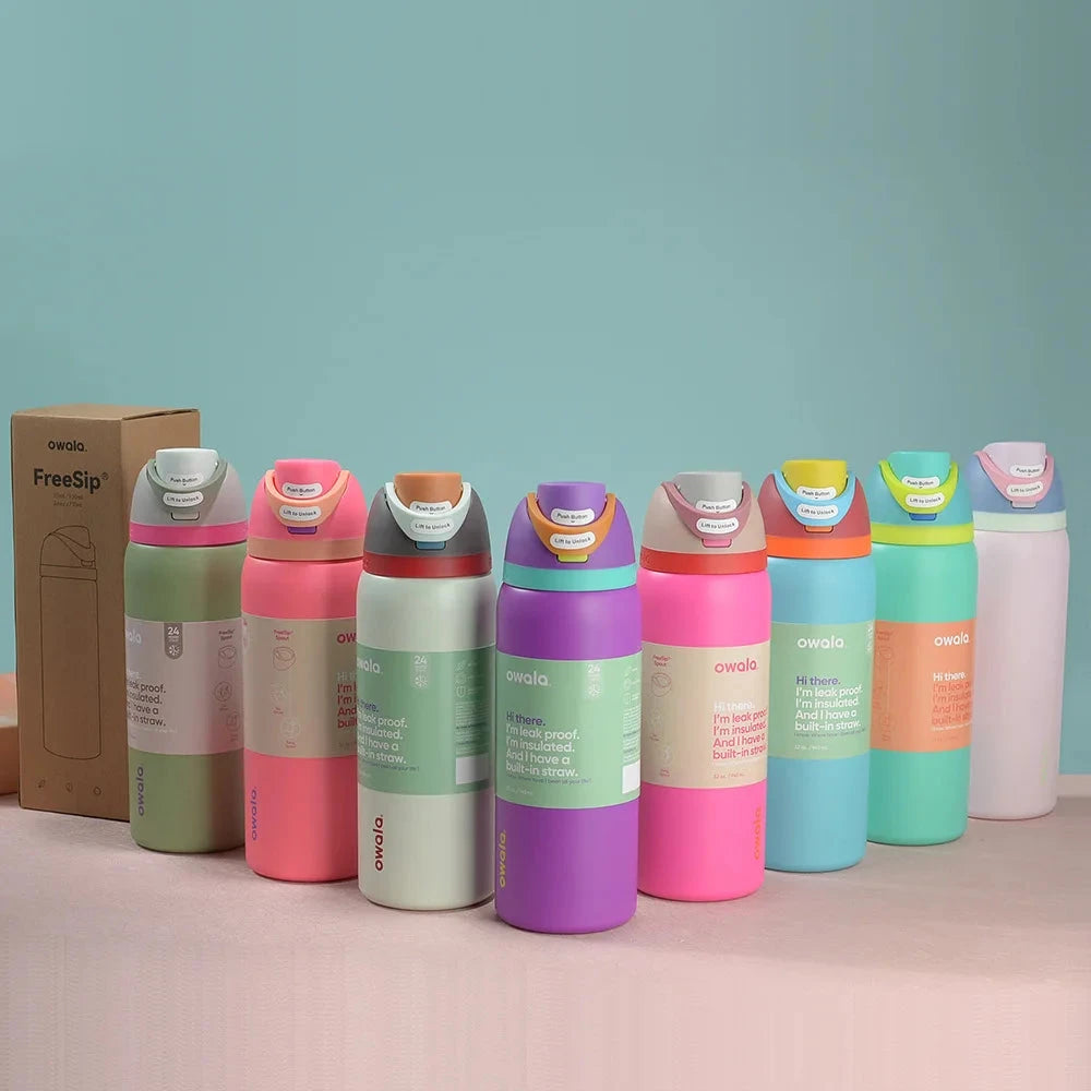 24OZ/32OZ Owala Stainless Steel Vacuum Insulated Sports GlowCart