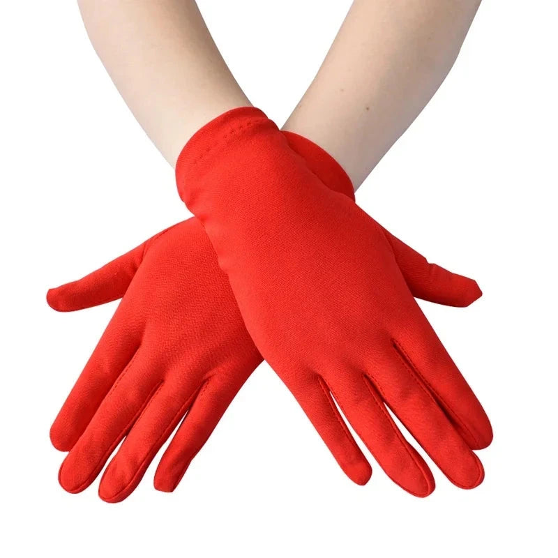 Woman Gloves for Summer Satin Sunscreen  Female Thin Solid GlowCart