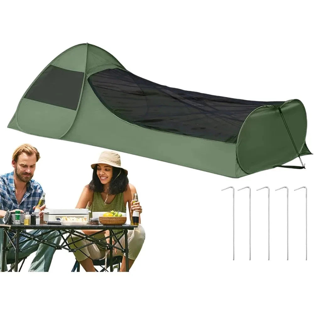 Foldable Pop-Up Single Tent Portable Camping Tent Canopy GlowCart