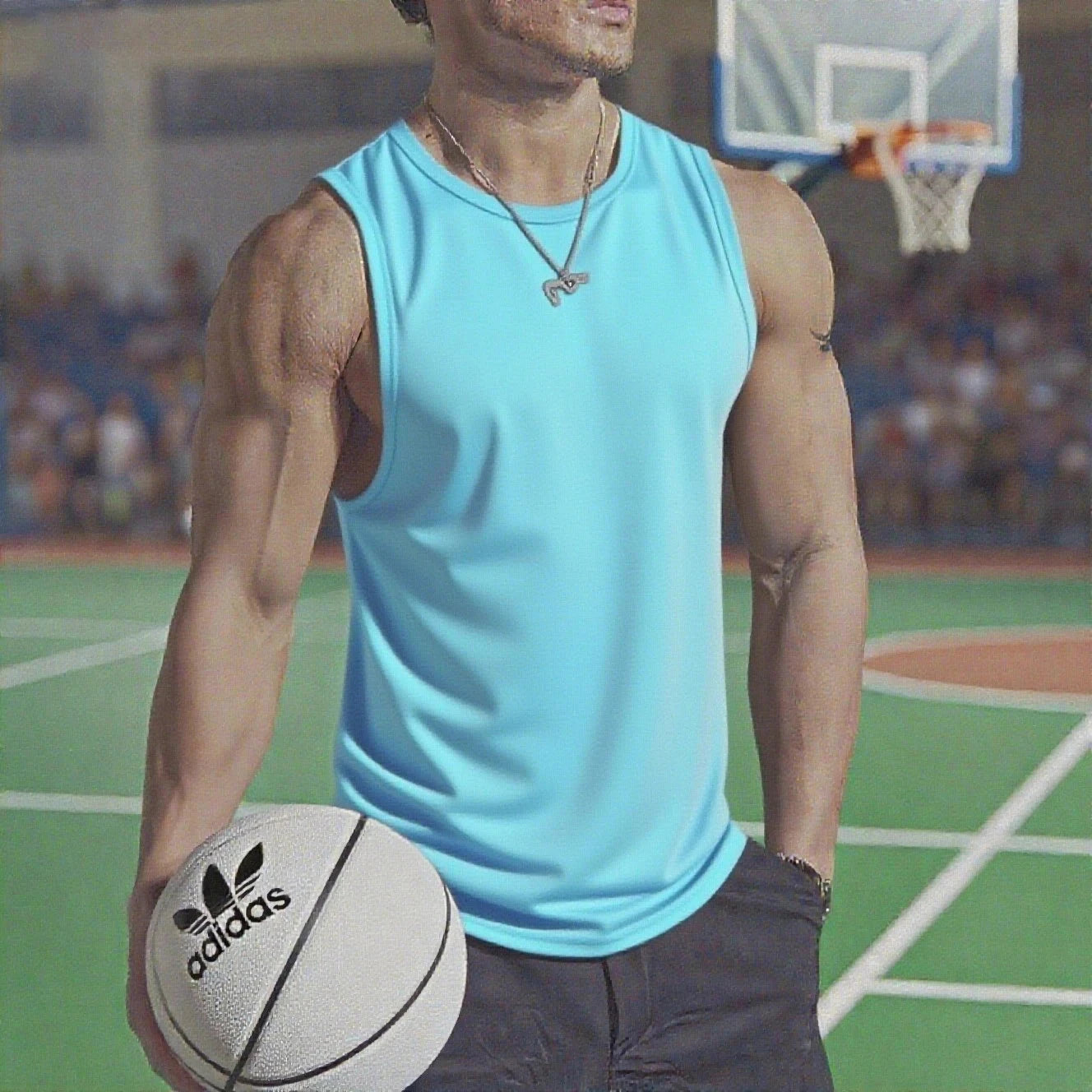 Summer Men's Gym Tank Top Fitness Training Clothing Quick-drying Loose Bodybuilding Sleeveless Shirt Men Fashion Basketball Vest GlowCart