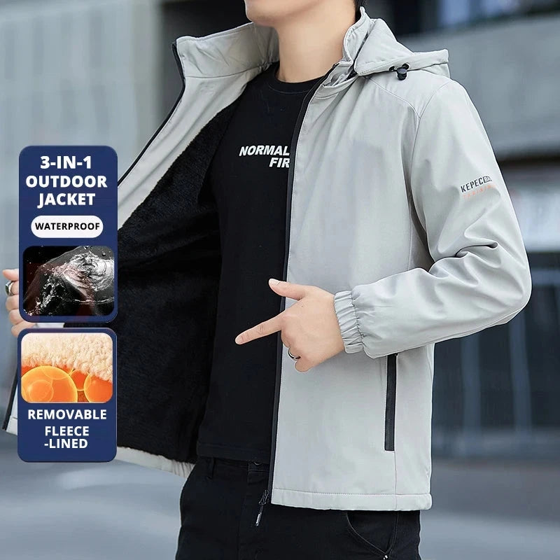 Top Grade Fleece-lined New Men Sports Outdoor Jacket Bundle GlowCart
