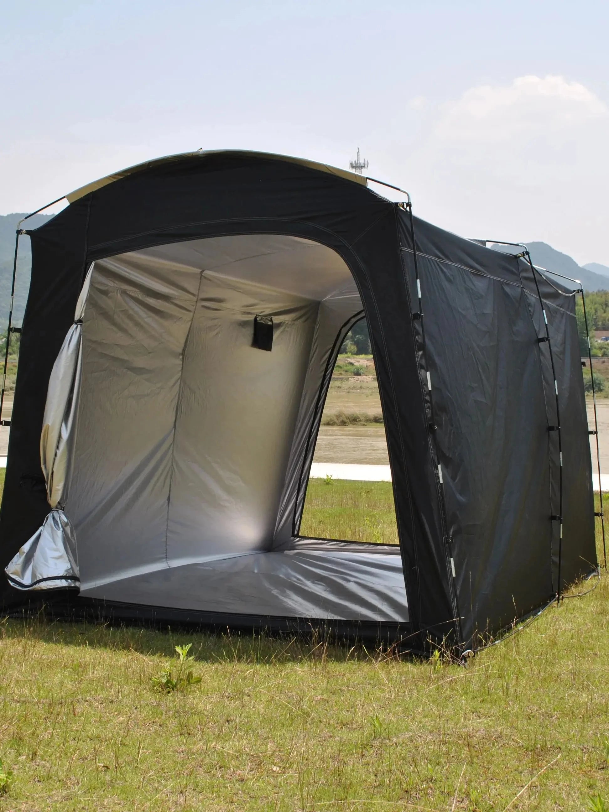 Camping Tents Tunnel Tent 4 Person Family Tents with 2 GlowCart