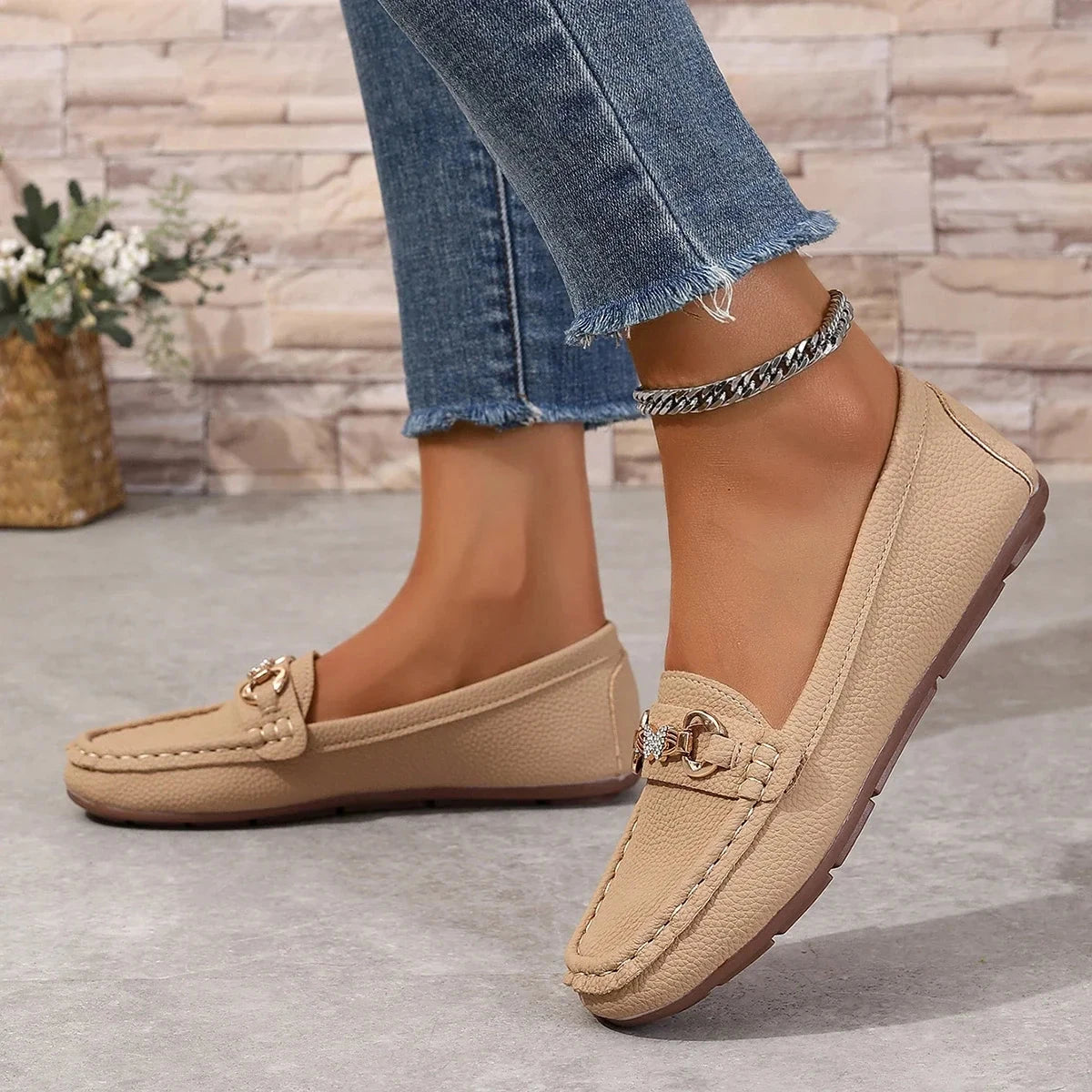 Women's Casual Slip on Mary Jane Shoes 2025 Spring Autumn GlowCart