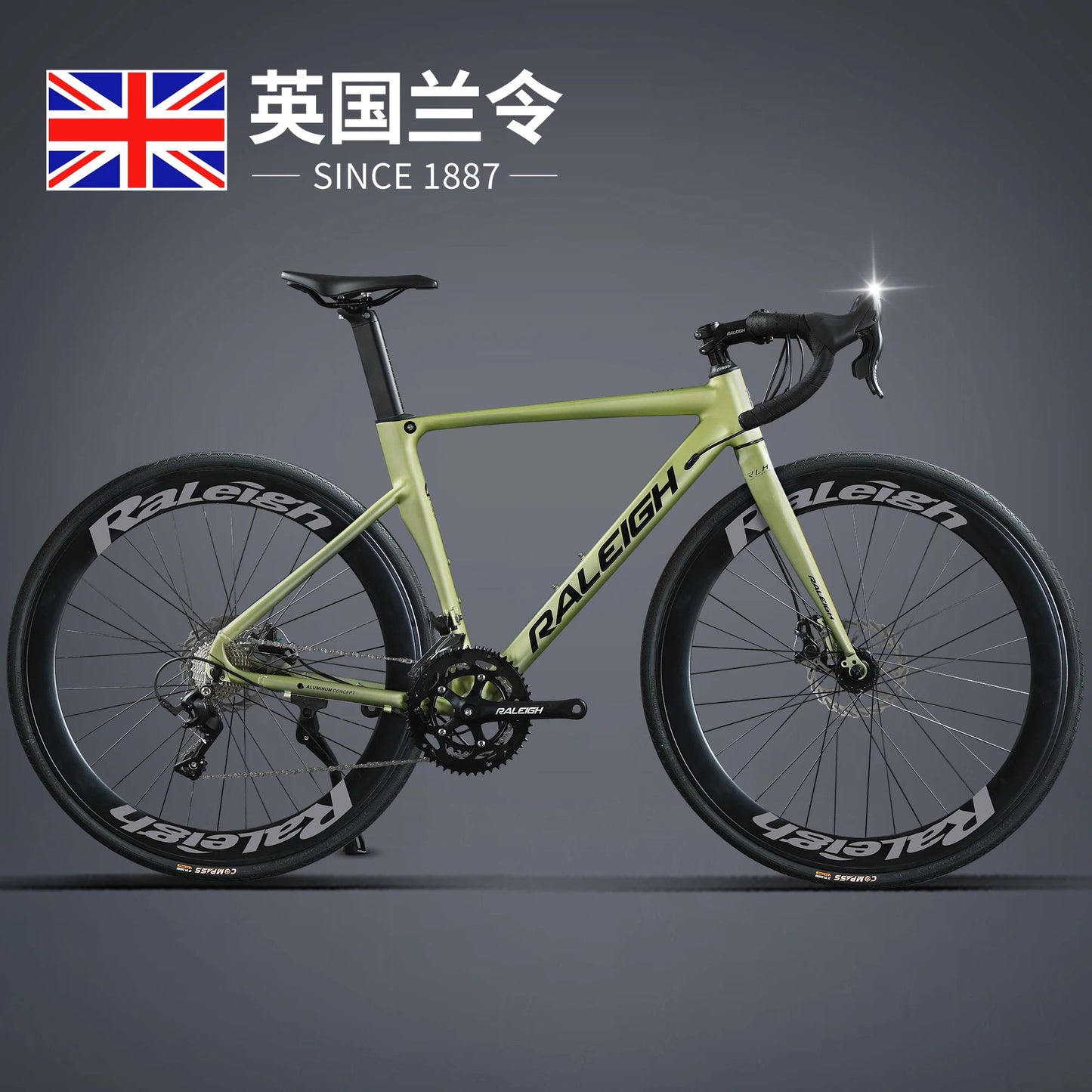 Aluminum Alloy Gravel Bike Road Bicycle.700C Racing Road Bike,40/60mm 16/18/24/27 Speed,Road Cycling Bicycle for Student Adult GlowCart