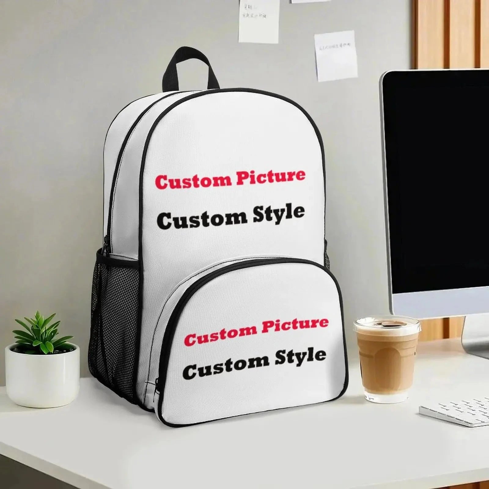 Customized Large-Capacity Backpacks With Schoolbag Patterns GlowCart