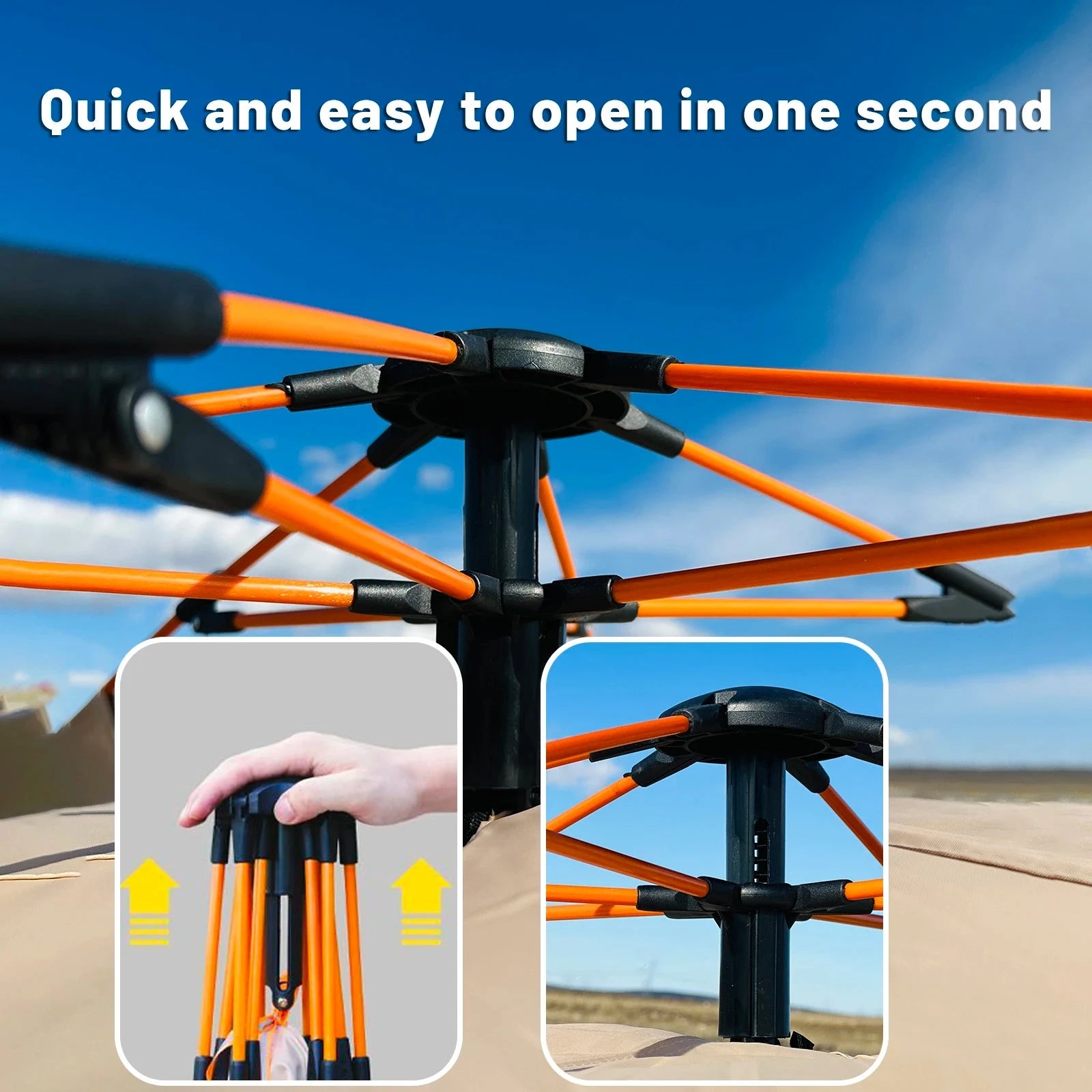 Outdoor Automatic Quick-opening Tent Automatic Rainproof GlowCart