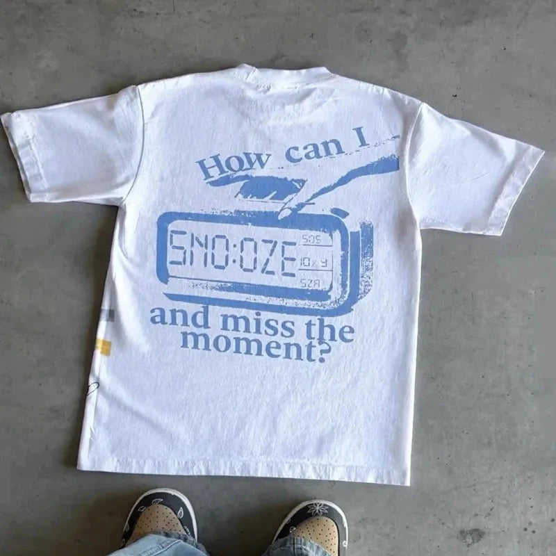 2000s Vintage Casual Girl Print Y2k Women's Short Sleeve GlowCart