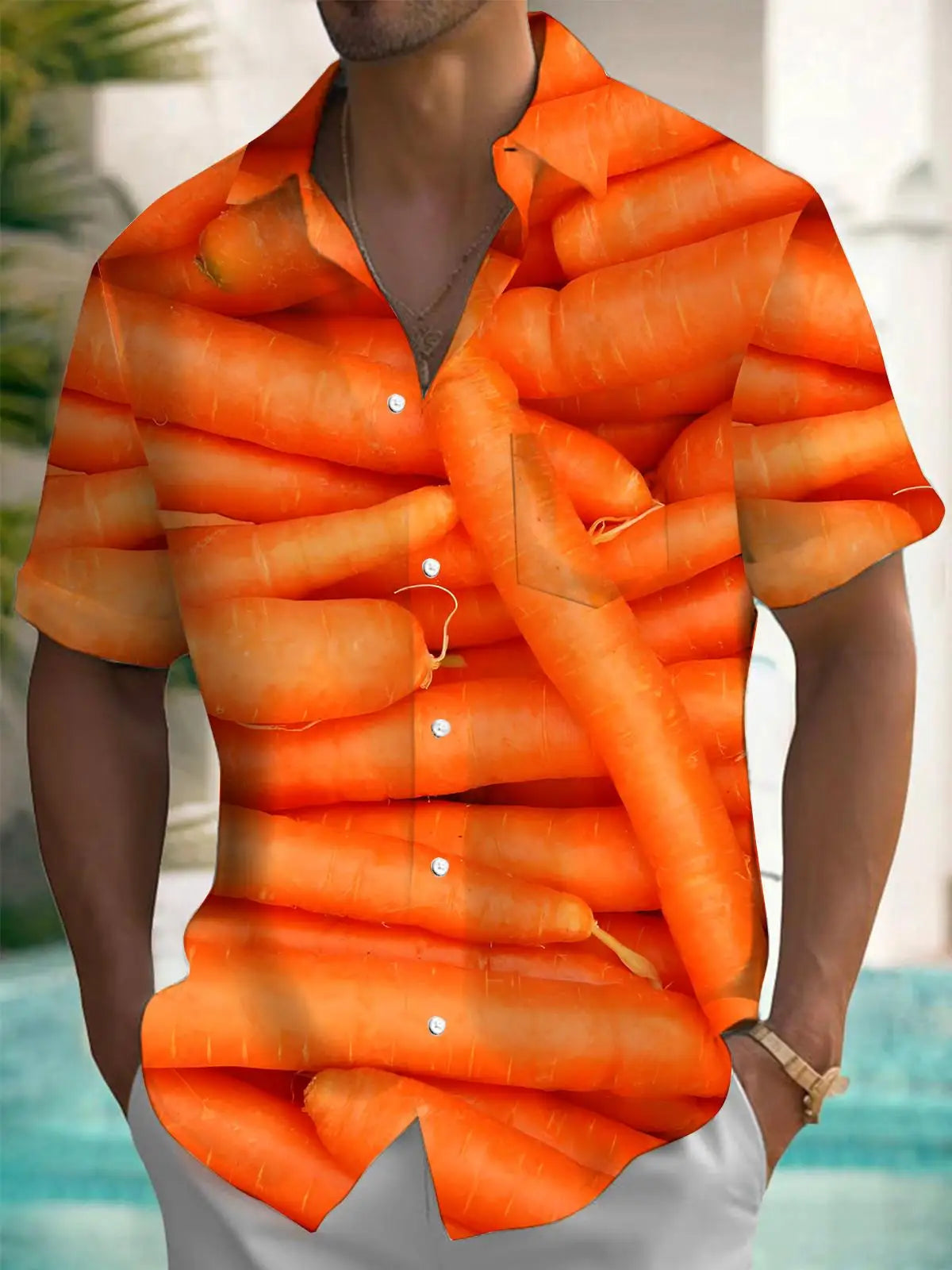 New Hawaii Spring/Summer Fashion Leisure Street Walk Tourist Beach Printed Full Open Short Sleeve Button Shirt, Quick Shipping GlowCart