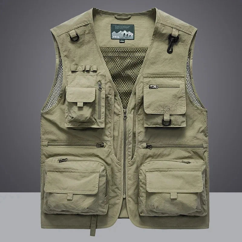 Summer Men Unloading Tactical Vest Coat Casual Men's GlowCart