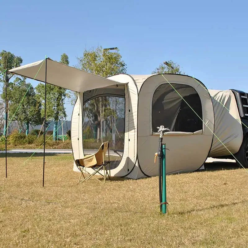 Pop-up SUV Camping Tent: 4 Person Instant Easy Setup Family GlowCart