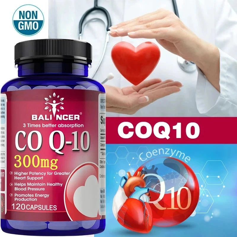 Co Q10 300 Mg Capsules - Supports Cardiovascular & Nervous GlowCart