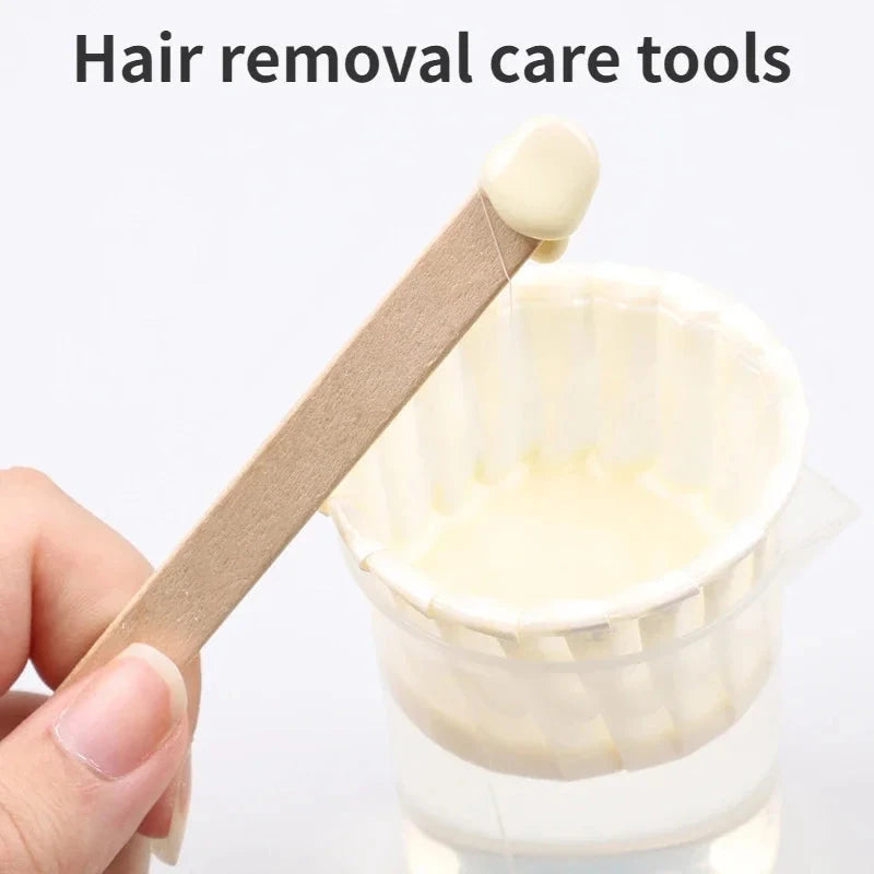 50/100/200PCS Disposable Wood Stick Beauty Spatulas Log Hair GlowCart
