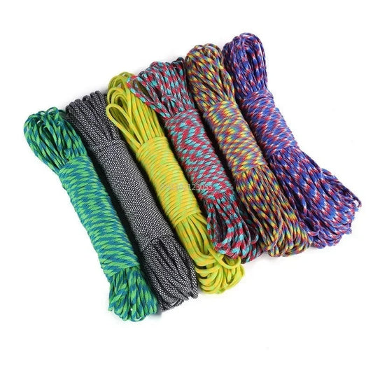 7 Cores Paracord Cord 3M Dia.4mm For Outdoor Camping GlowCart