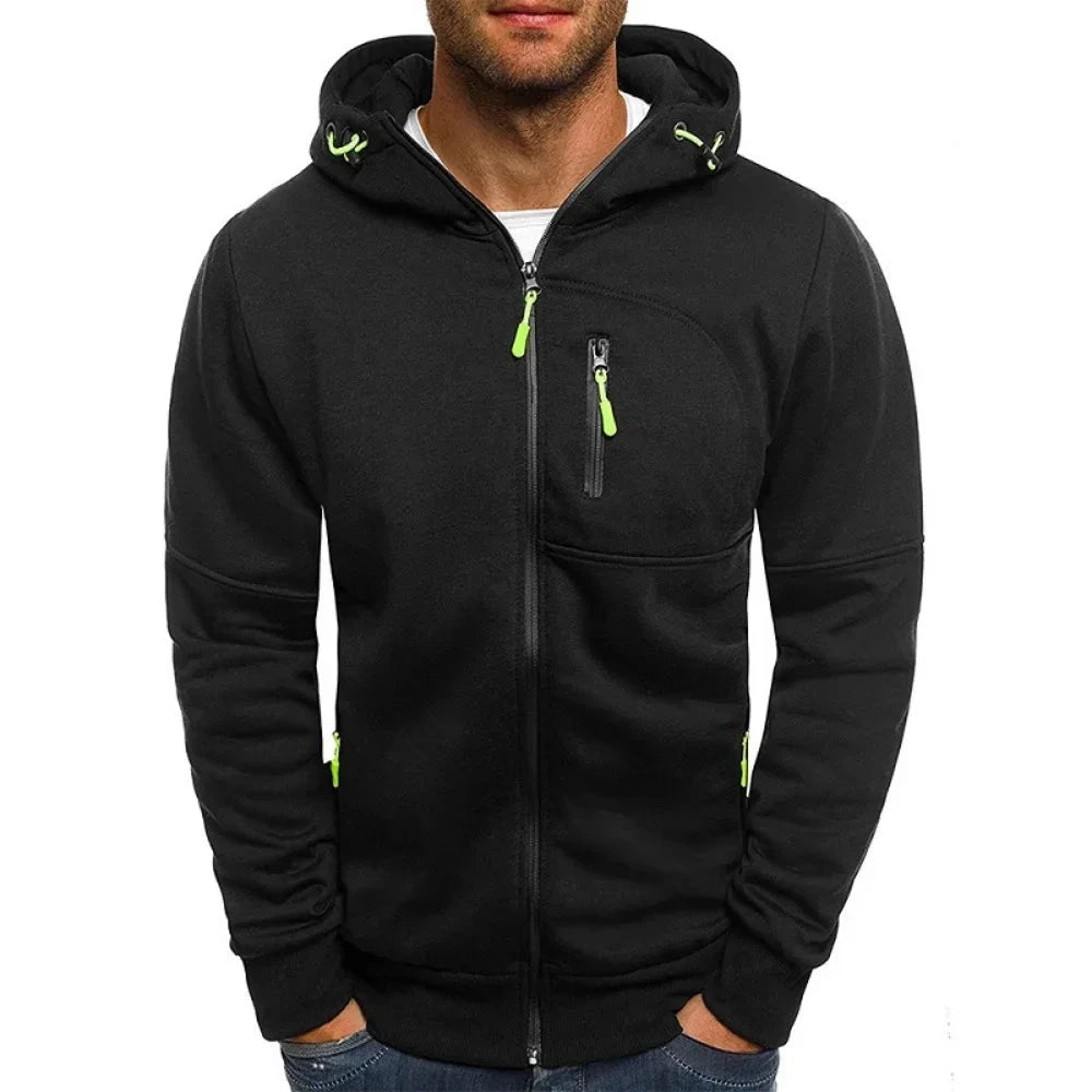 Men's Hoodies Long Sleeve Sweatshirt Zipper Design Hooded GlowCart