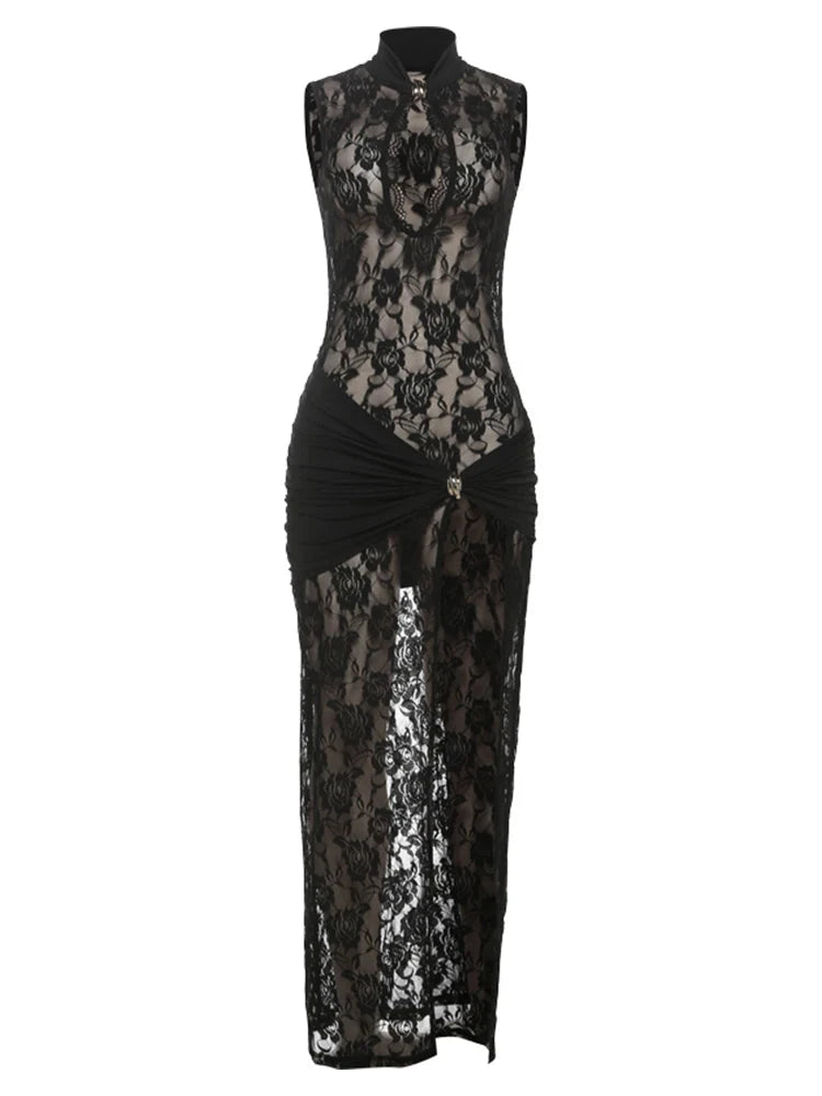 Weird Puss Sexy Solid Dress Women 2025 Summer Sleeveless GlowCart