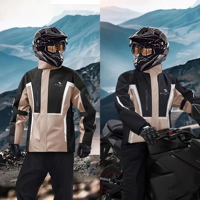 Motorcycle Raincoat Men Women Waterproof Motorcycle Rider GlowCart
