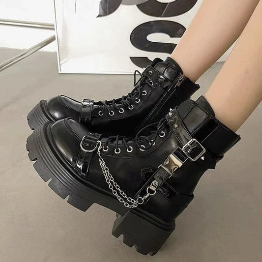No Slip Soft Bottom Motorcycle Boots for Women Ankle Boots GlowCart