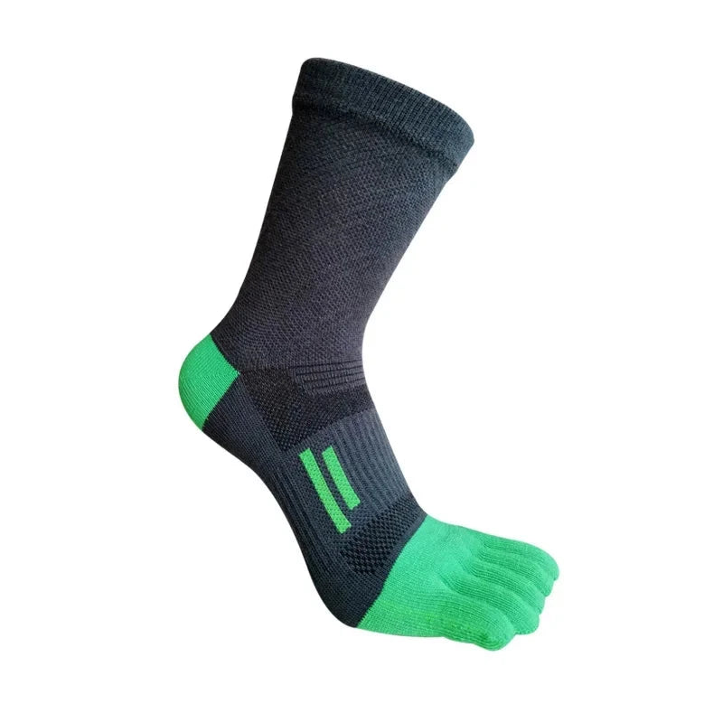 Mans Five Finger Socks Sporty Fitness Sweat-Absorbing Anti-Bacterial Breathable Warm Thermal Outdoor Sport Short Toe Socks Boy GlowCart