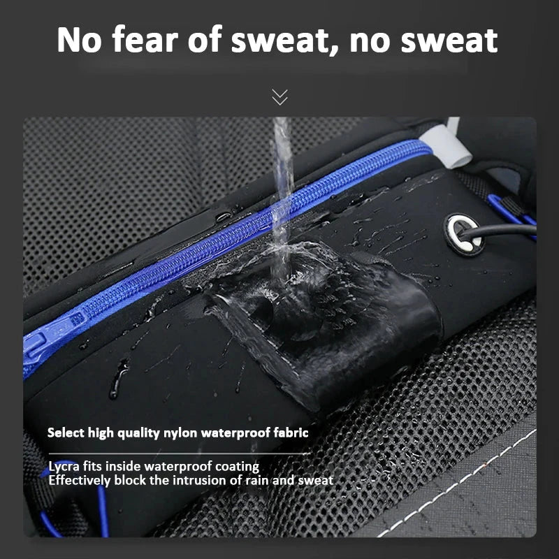 Marathon Trail Running Waist Pack For Phone Water Bottle Sports Fanny Pack Fitness Dual Pocket Running Belt Waist Bag Men Women GlowCart