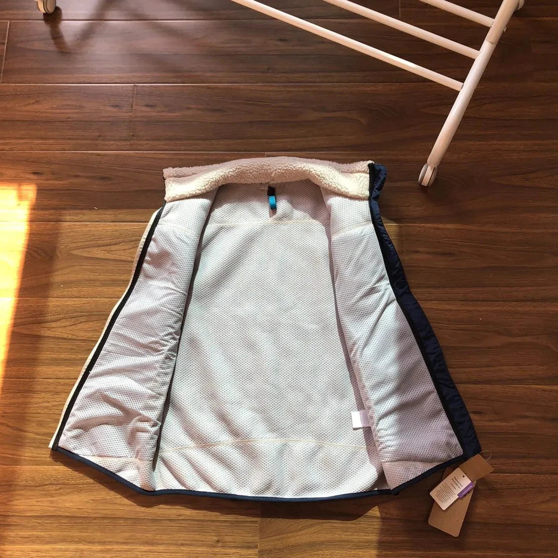 Retro Fleece Jacket Stand Up Warm Lambskin Vest Sleeveless GlowCart