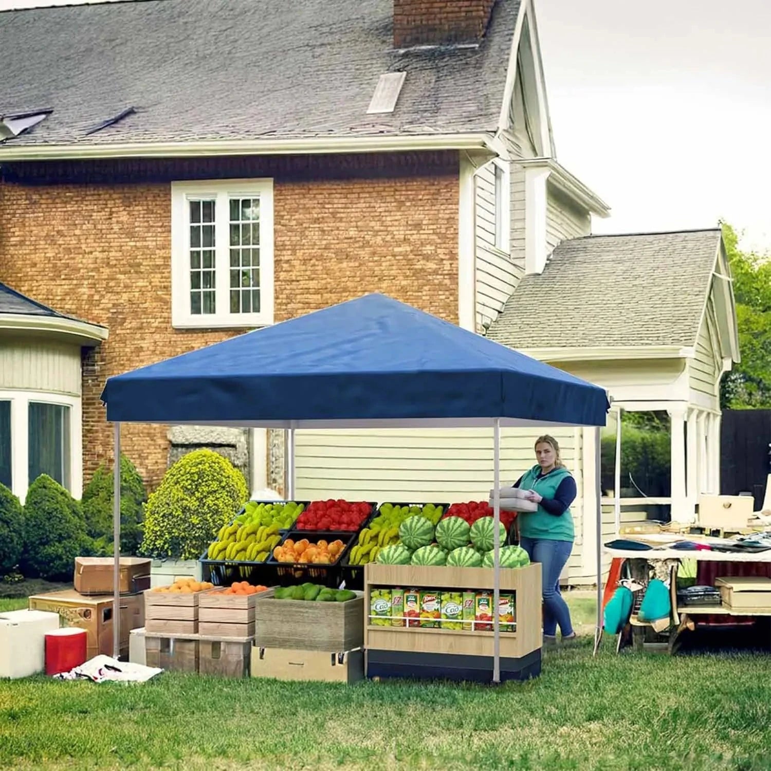 10x10 FT Pop Up Canopy Tent Outdoor Canopy Heavy Duty GlowCart