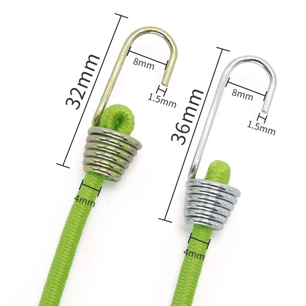 12Pcs Elastic Clamping Pules Heavy Duty Stretch Rope Hooks GlowCart