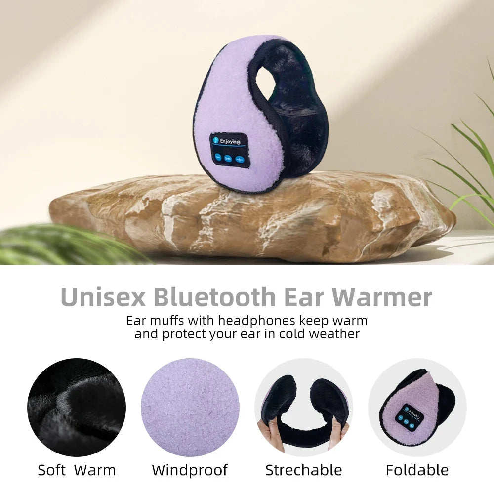 Wireless Adjustable Bluetooth Earmuffs Headphones Winter Ear GlowCart