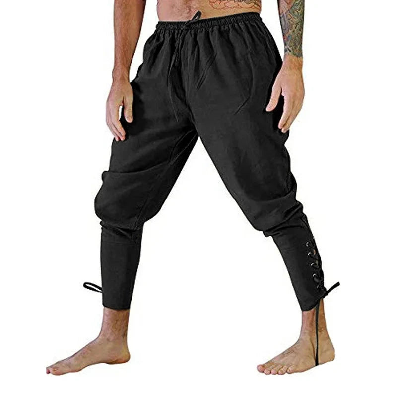 Pirate Pant Viking Costume for Men Renaissance Medieval GlowCart