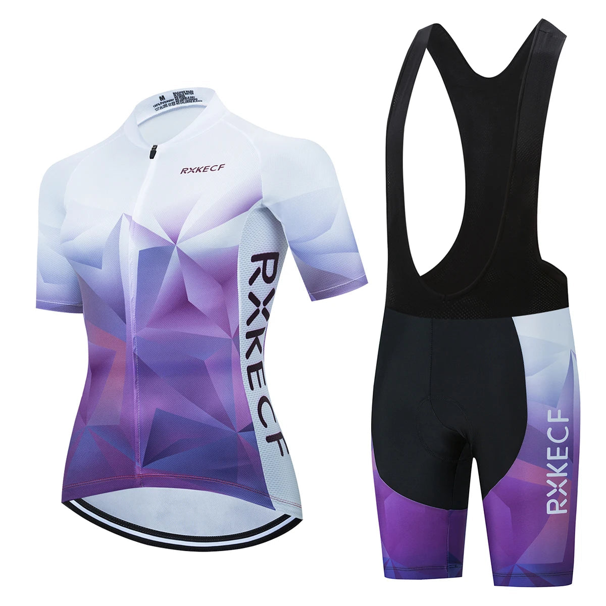 RXKECF Pro 2023 Woman Short Sleeve Cycling Jersey Set Sports Outfit Bike Clothing Kit Mtb Maillot Cyclist Bicycle Clothes GlowCart