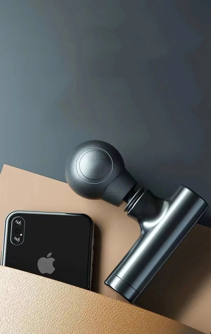 Mini Massage Massage LCD Screen 6 Heads Gun Muscle Massager GlowCart