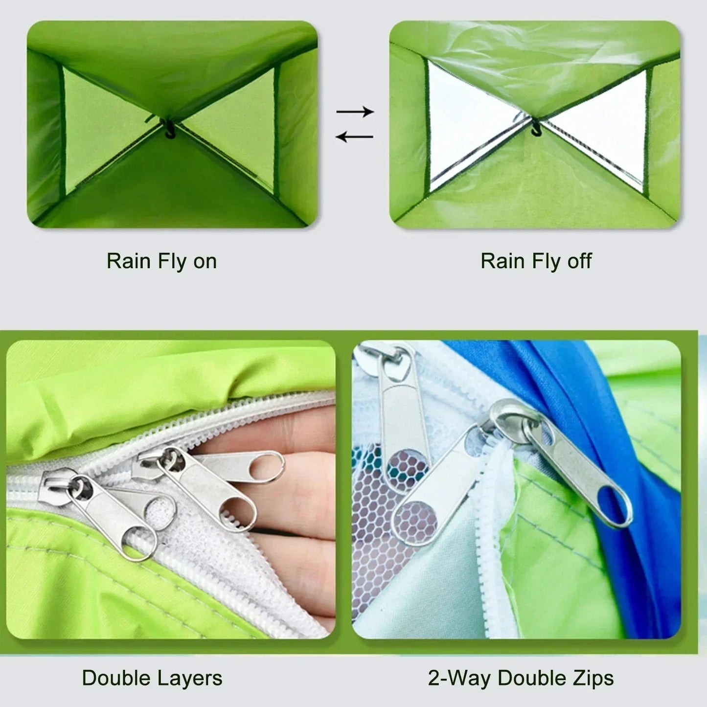 1/2 Person Ultralight Camping Tent Single-Layer Portable GlowCart