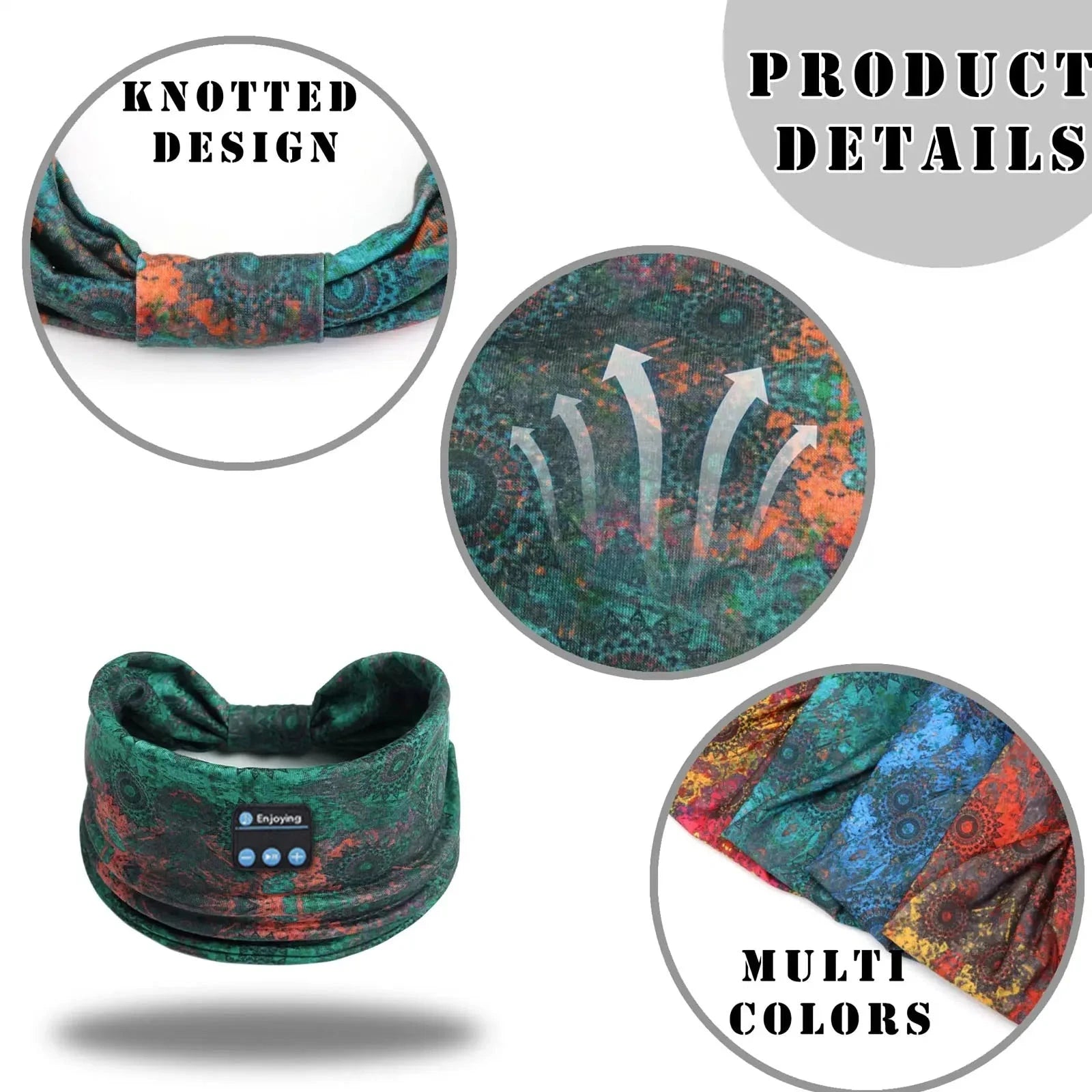 ﻿ Wireless Unisex Bluetooth Headphones Headband Outdoor GlowCart