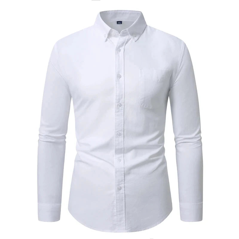 Men's hard-wearing, high-quality cotton shirts long-sleeved GlowCart
