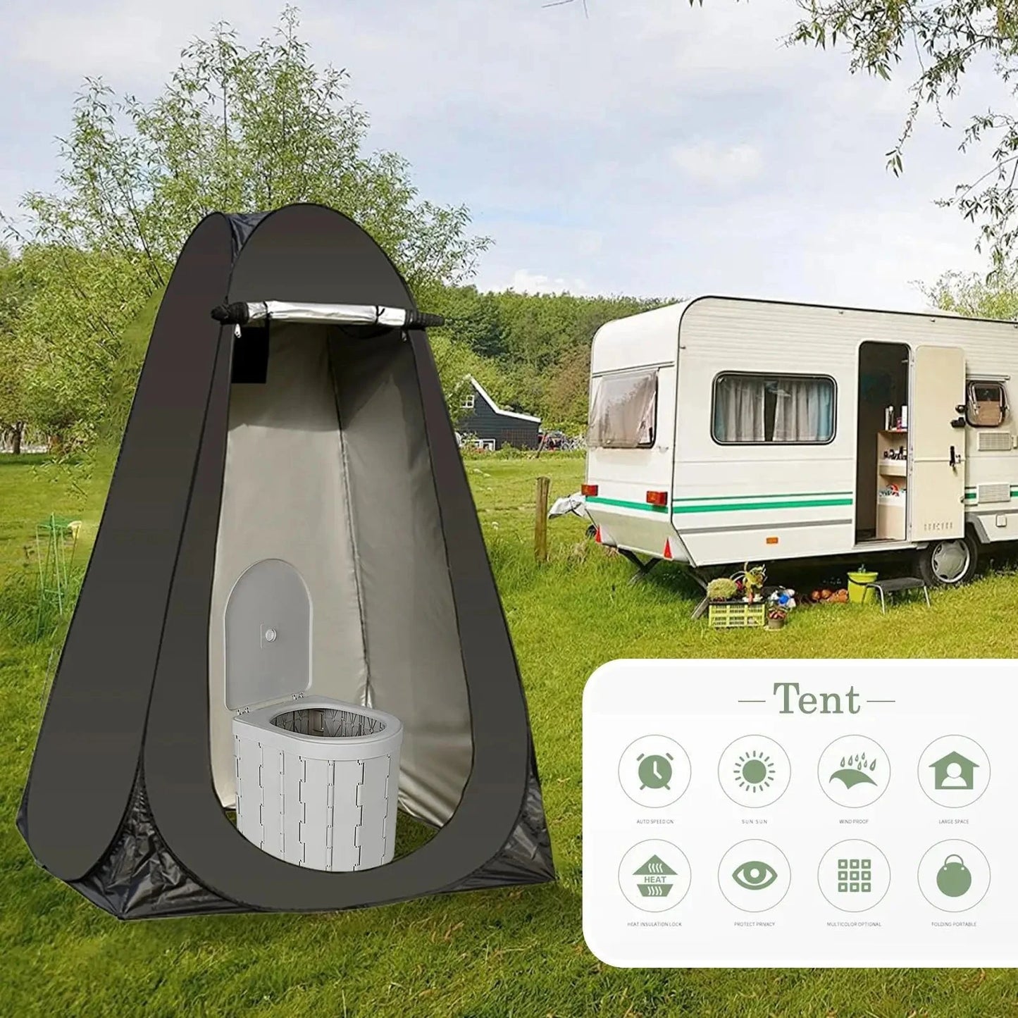 Popup Changing Tent Waterproof Changing Shelter For Camping GlowCart