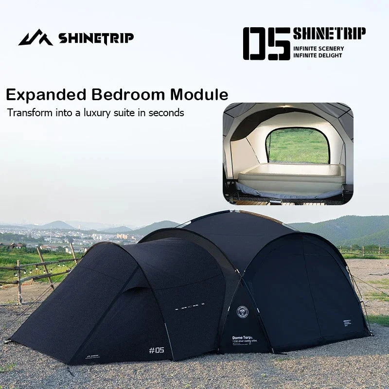 ShineTrip Outdoor Extra Large Camping Shade Tent Family GlowCart