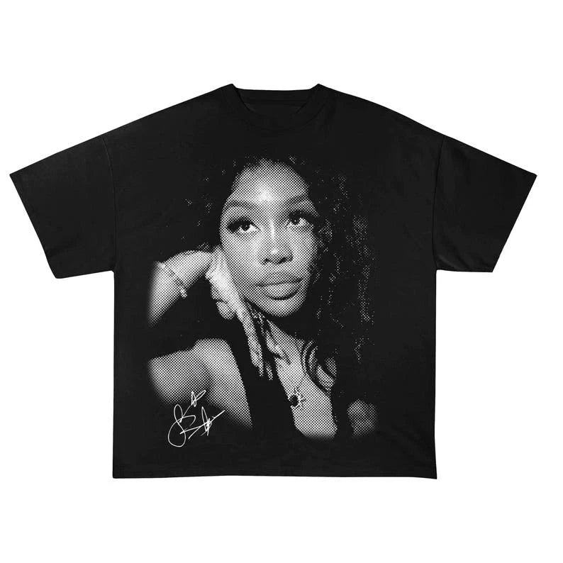 SZA Travel Hip Hop Rap T-shirt American Hip Hop Summer New GlowCart