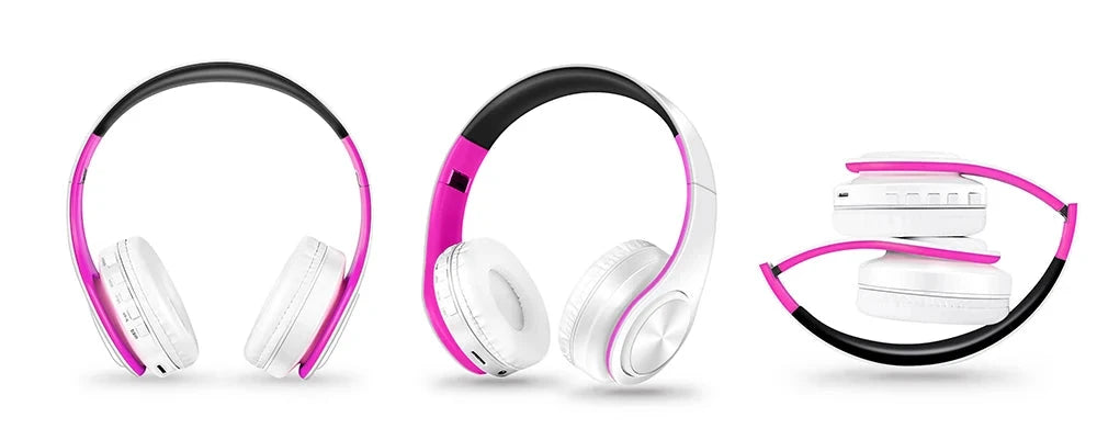 Men Gift Gold Wireless Headphones Bluetooth Earphone Stereo GlowCart