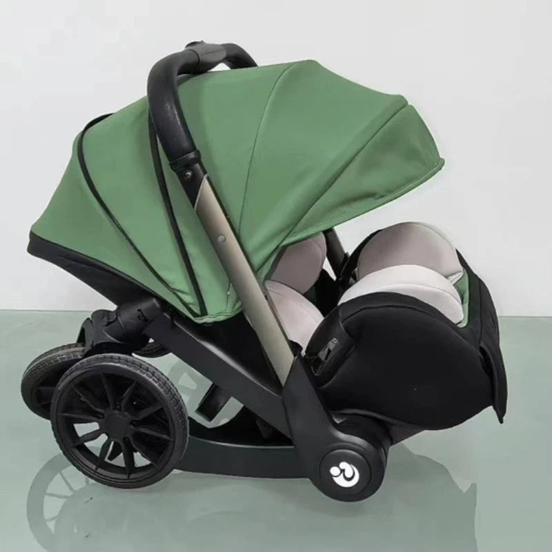 2025 New Four-in-One Multifunctional Newborn Stroller Lightweight Foldable Car Seat Two-way High View Baby Stroller Baby Carrier GlowCart