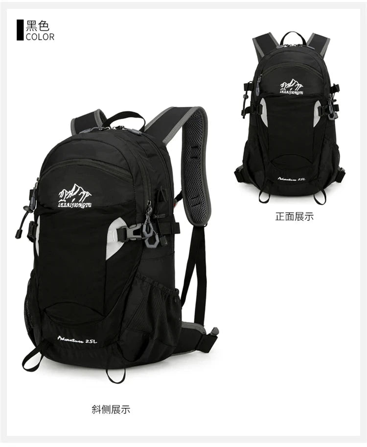 25L Professional Outdoor Hiking Mountaineering Backpack with GlowCart