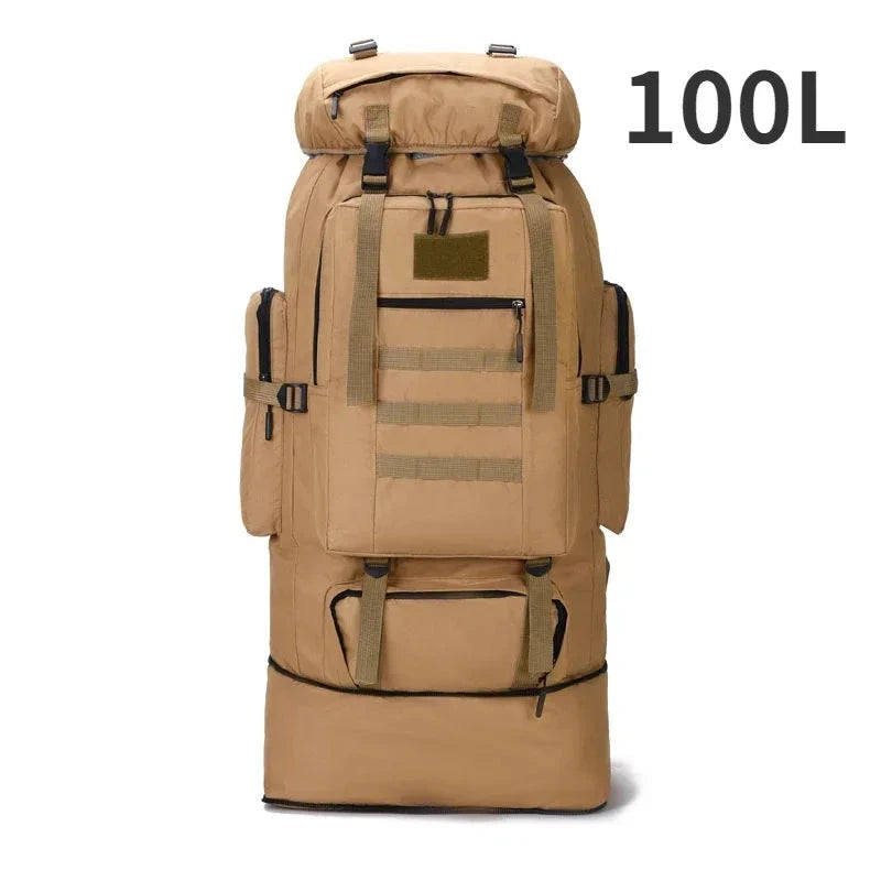 80L/100L  Mountaineering Bag Climb Bag Tactical Backpacks GlowCart