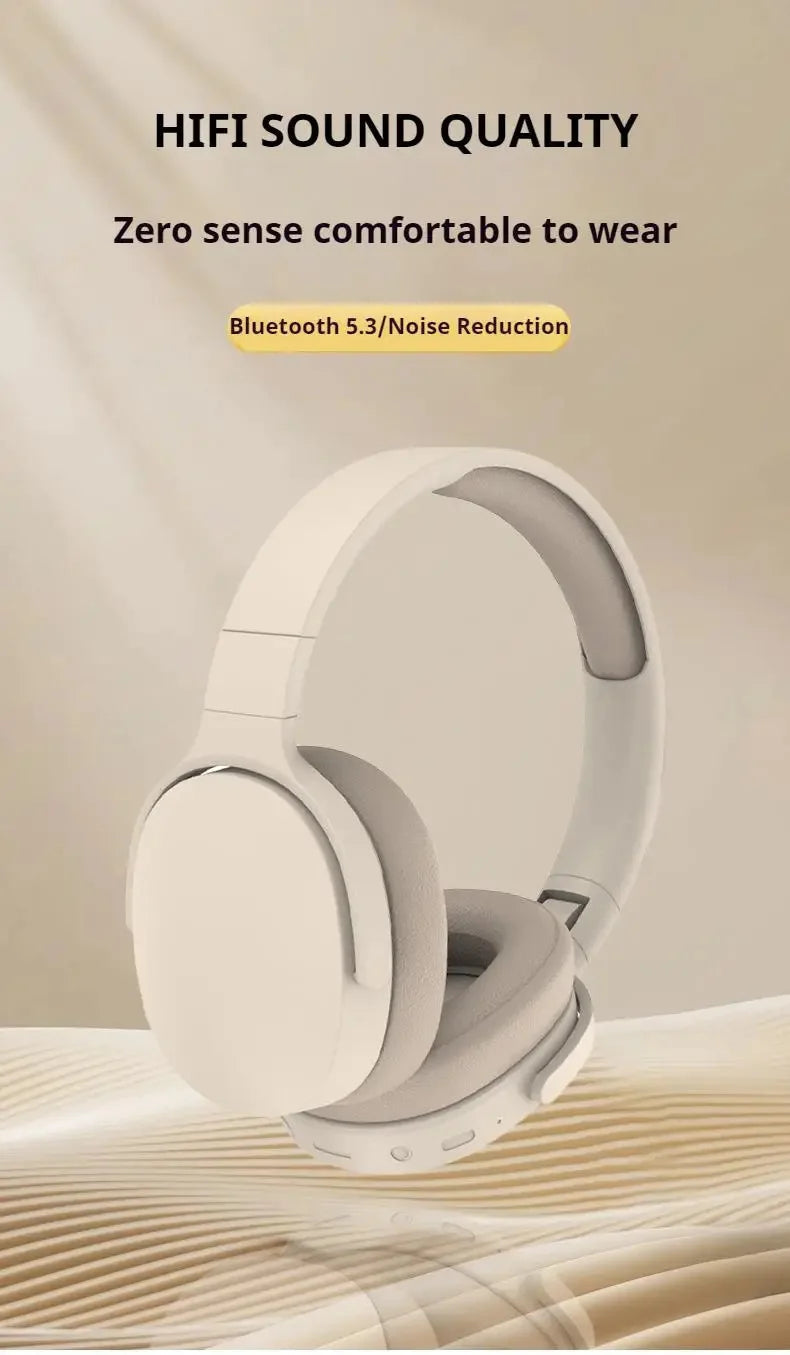 Original P2961 Bluetooth 5.3 Headphone Gaming Wireless Foldable Headset HiFi Powerful Bass Earphones Built-in Mic GlowCart