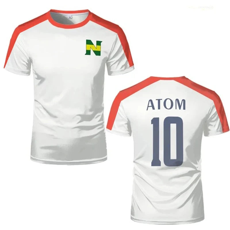 Sports T-shirts For Men Captain Tsubasa Anime Jersey Cosplay GlowCart