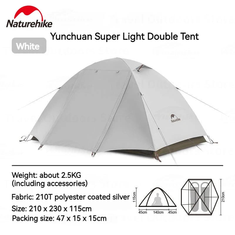 Naturehike UPF50+ Camping Ultralight Tent 2-3 People Three GlowCart