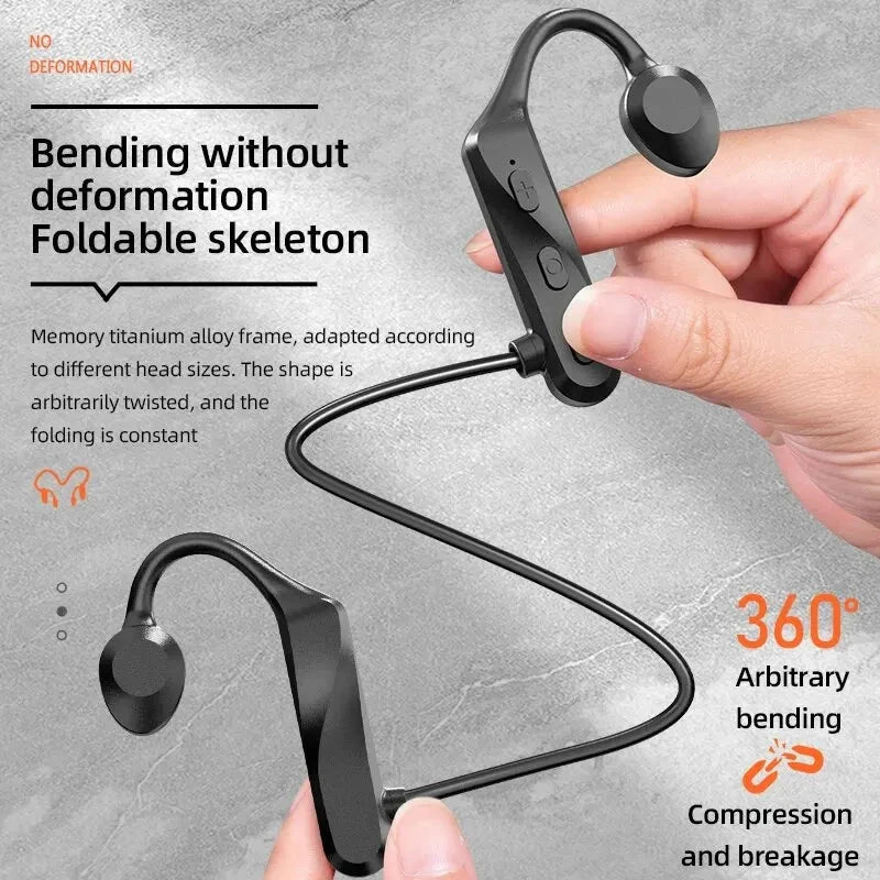 K69 Bone Conduction Earphones Bluetooth Hifi Music GlowCart