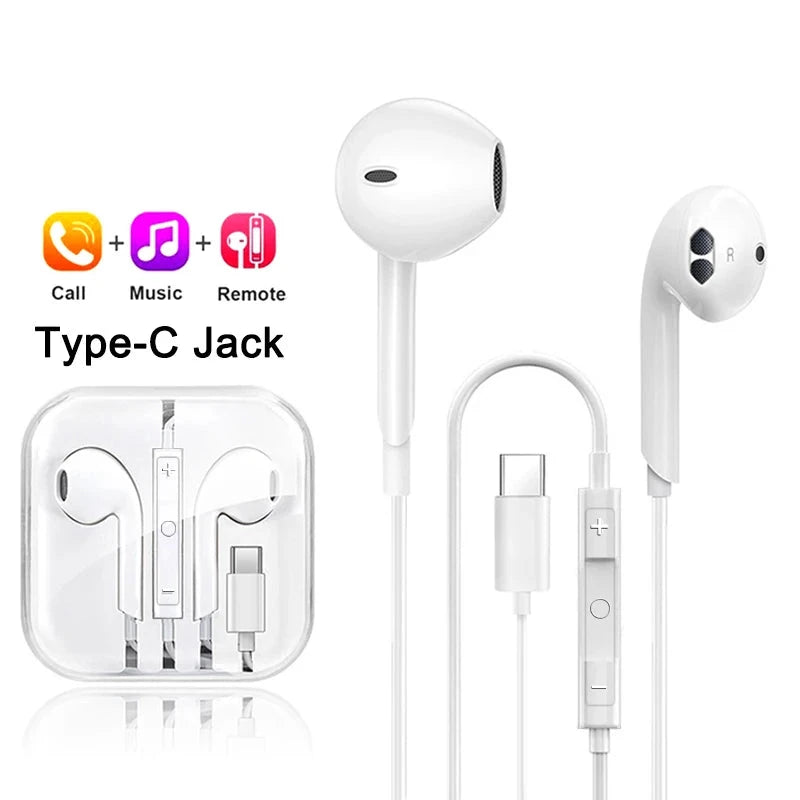 Original Headphones For Apple iPhone 16 15 14 13 11 12 Pro GlowCart
