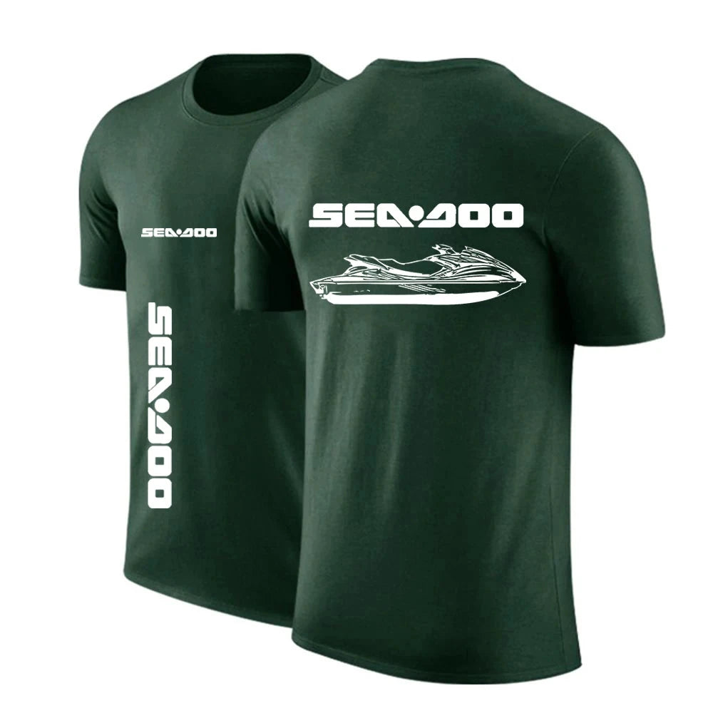 Sea Doo Seadoo Moto Men's New Summer Hot Sale Solid Color GlowCart