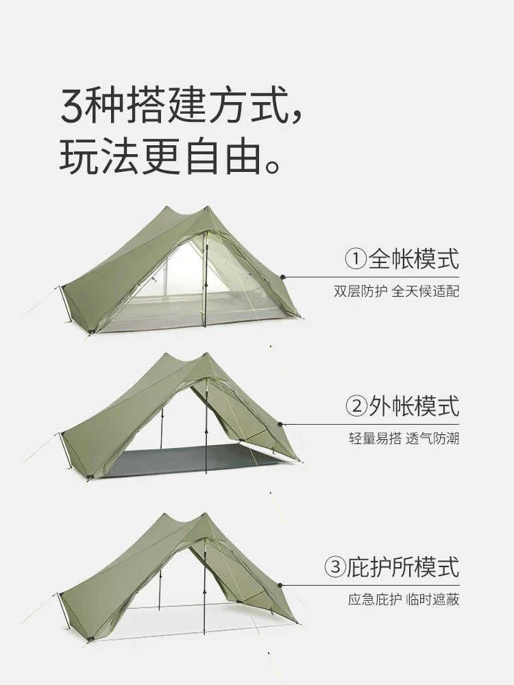 Naturehike 2025 UL Hiking Tent  2 Person Oudoor Ultralight GlowCart